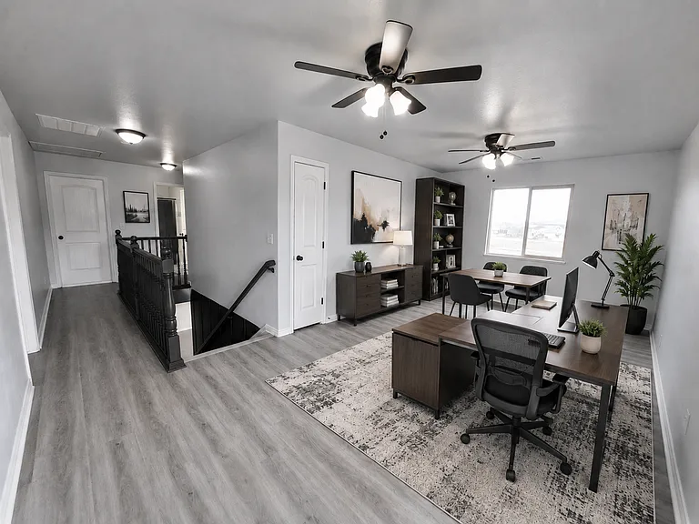 2nd level bonus room for office, playroom, 2nd living room, etc. (furniture not included)
