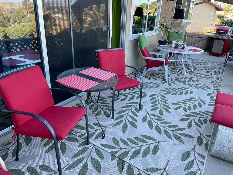 Enjoy your cocktail on the patio