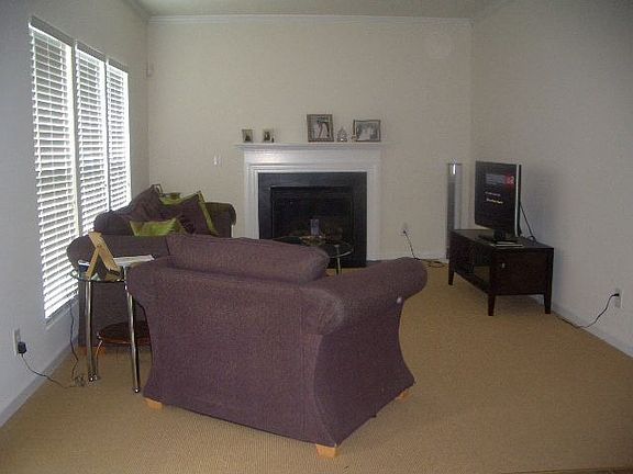 Family room with fireplace