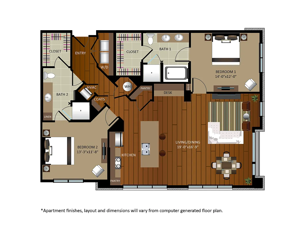 Floor plan B61