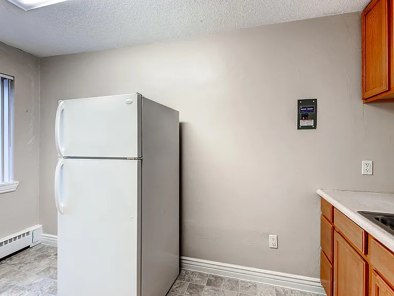 A standard Kitchen at Fountainhead Apartments in Denver, CO