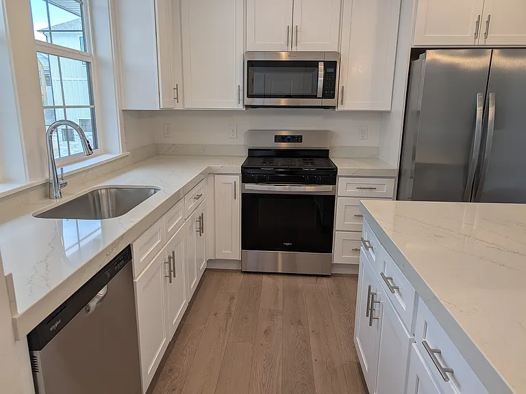 All brand new stainless steel appliances