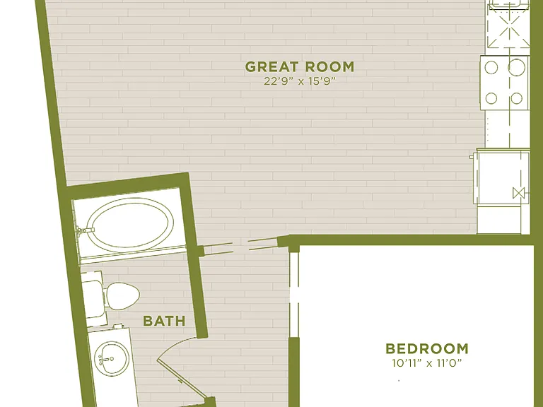 A6 floor plan West Koenig Flats