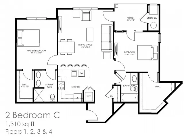 Floor plan 2C
