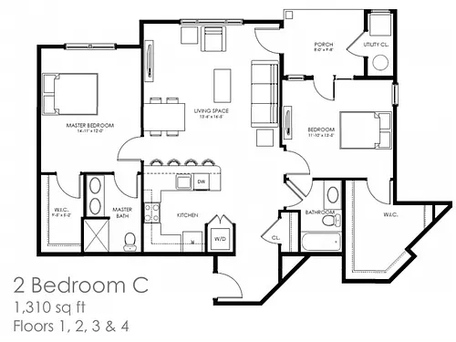 Floor plan 2C