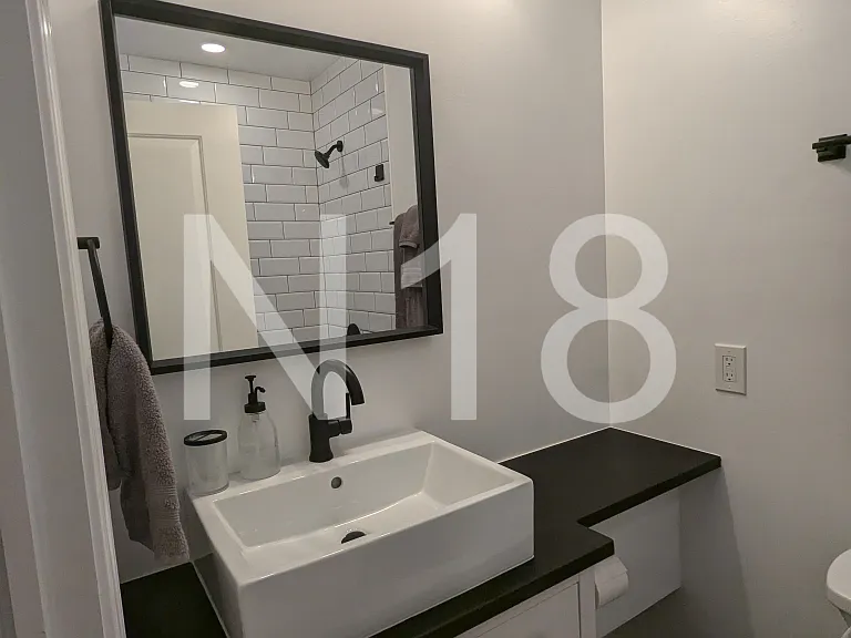 Second full bathroom with walk-in shower