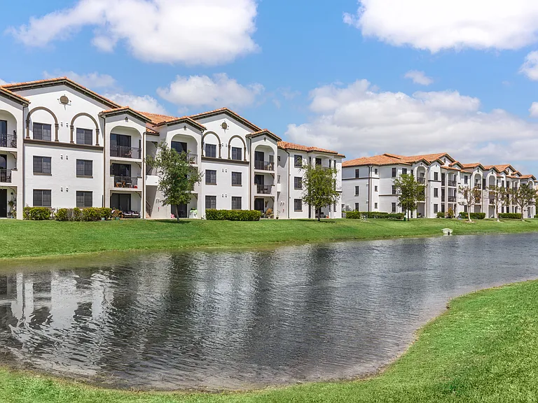Take in the beautifully manicured green spaces