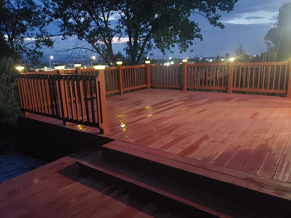 Upper deck at night