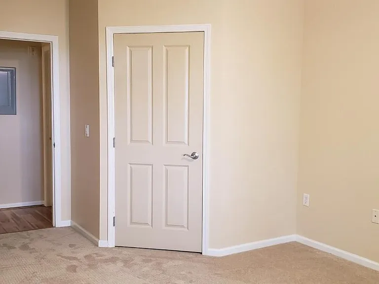 Walk in closet for the bedroom. All doors 4 panels with lever handles
