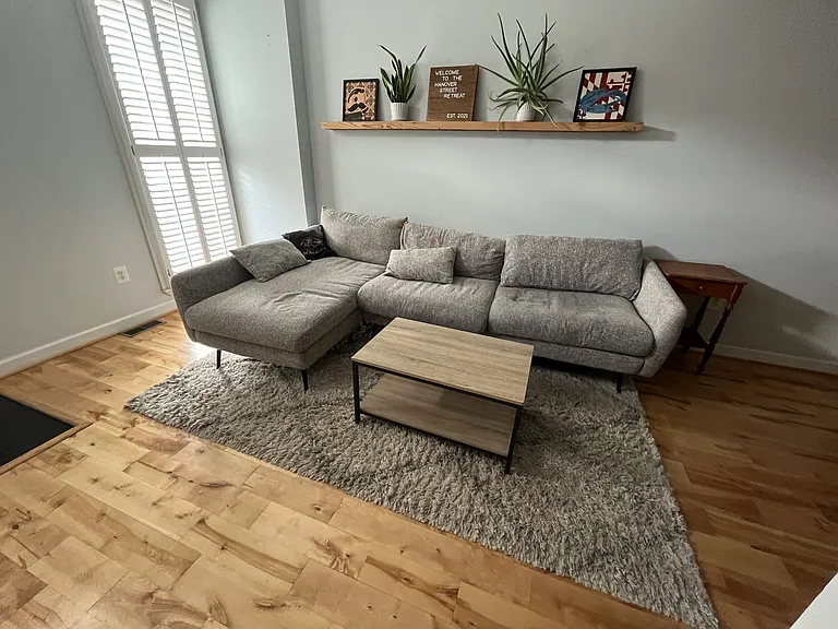 Front room and couch area