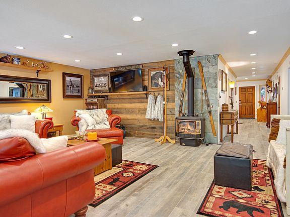 Gas fireplace in living room
