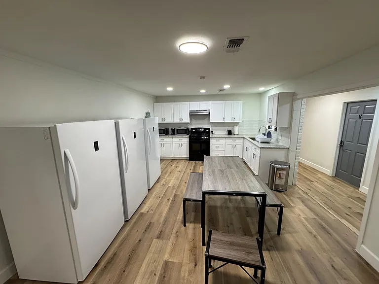 Kitchen and Dining. 3 Refrigeration units.