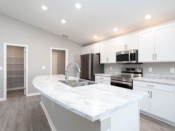 Your new kitchen includes 36-in. cabinets, Samsung SS appliances, and a walk-in pantry - New home fo