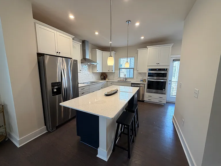 Large kitchen with island