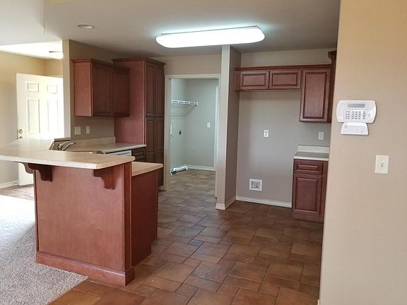 Kitchen from dining to laundry