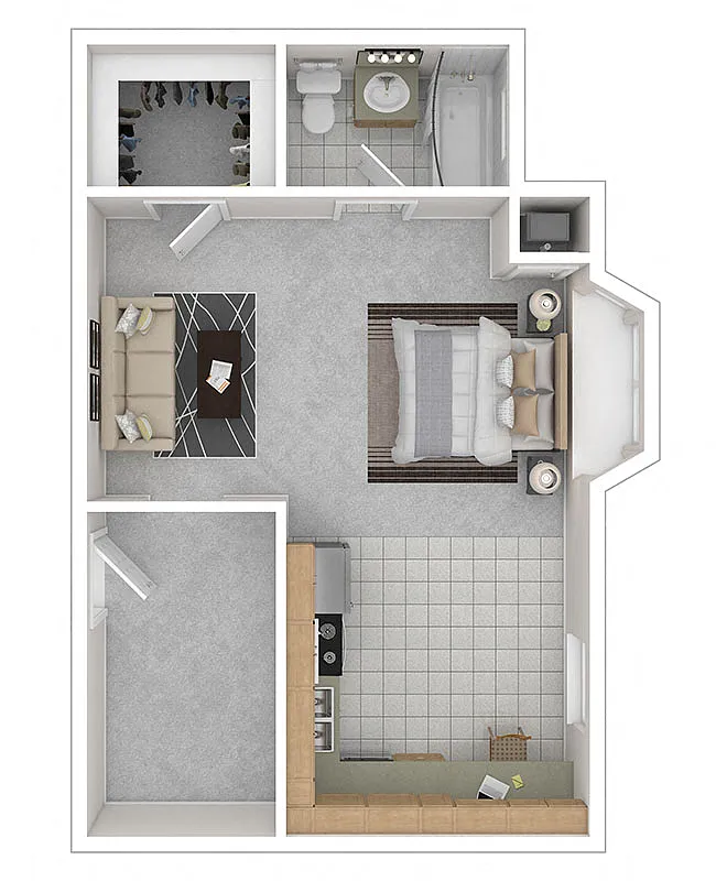 Floor plan Abby - EFFICIENCY