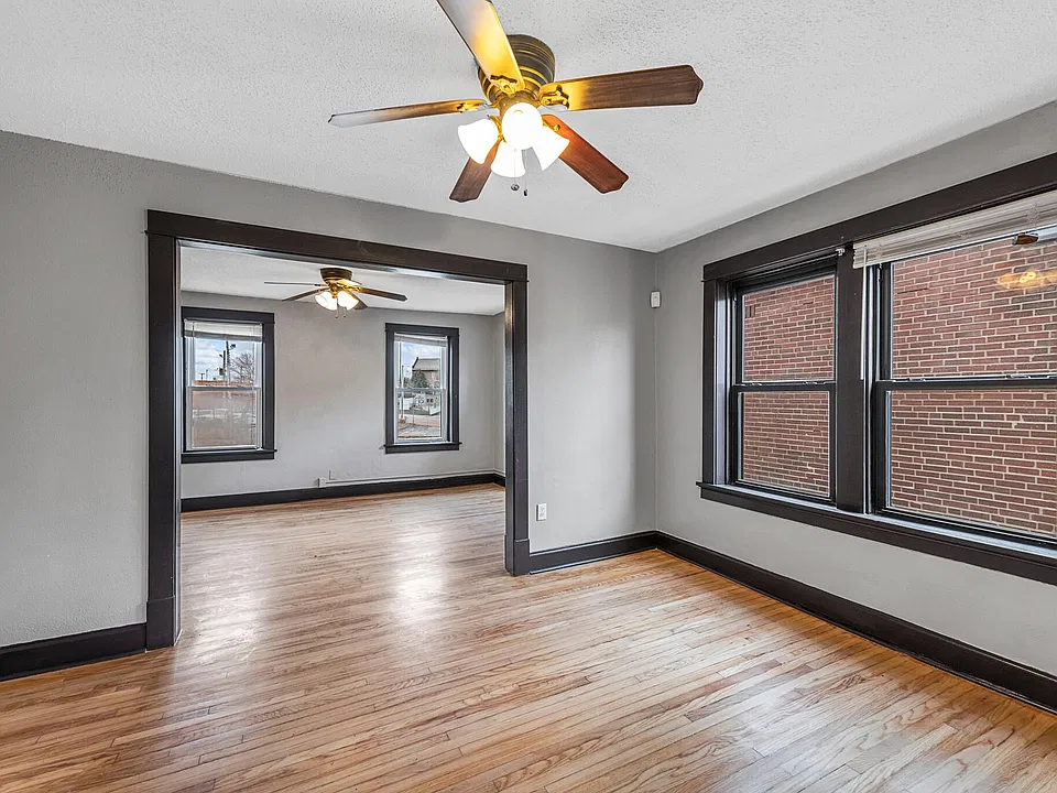 Dining room opens to living room