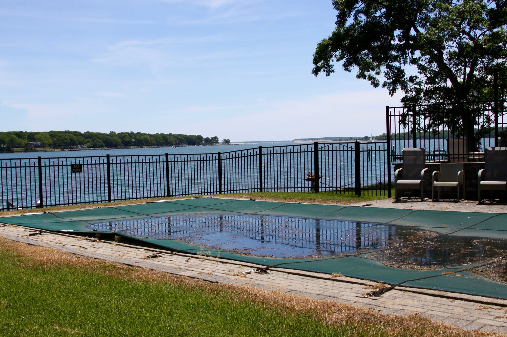 Views of the Harbor from the pool and patio