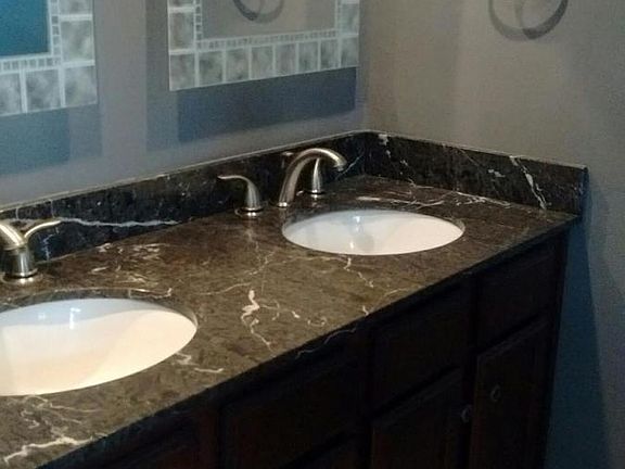 Master Bath with Double Sinks