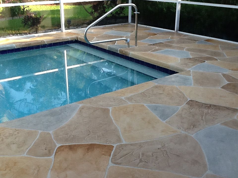 New pool deck