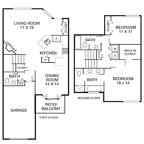 Floor plan Juniper Townhome Premier
