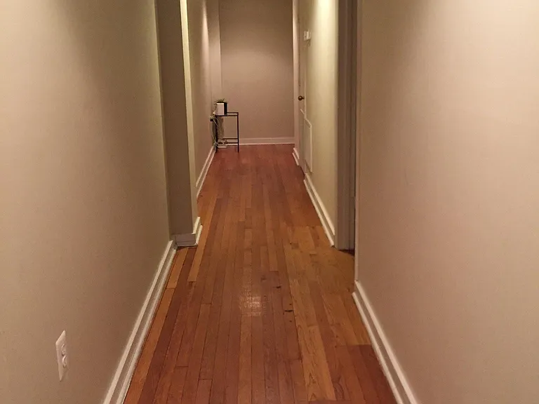 Hallway from Kitchen/Dining area to bedrooms and front room.