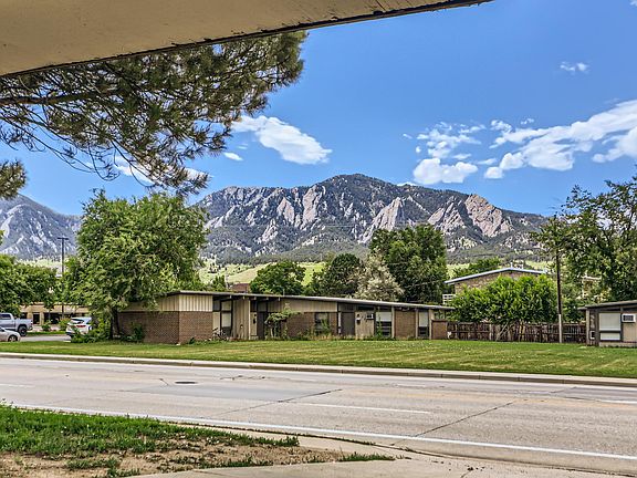 Views of the Flatirons from the font of the house
