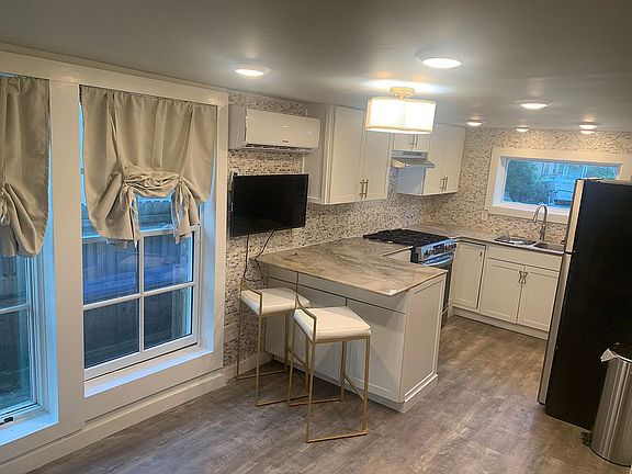 Open kitchen den area