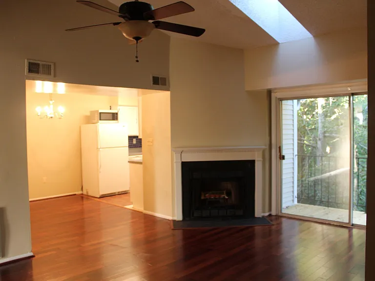 Living room and dining area