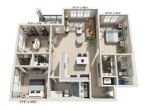 Floor plan C1