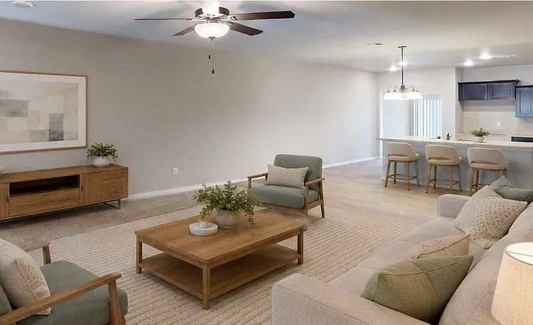 Virtual Staged Living Space