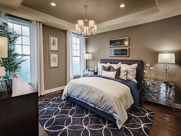 First-floor primary bedroom suite