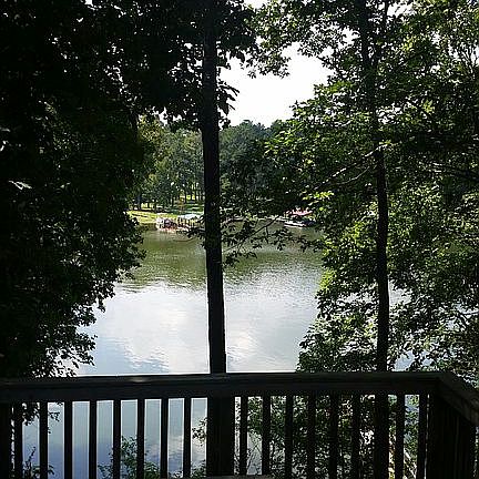 Deck overlooking Gin Branch