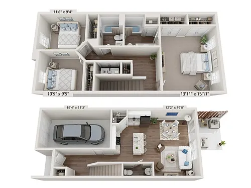 Floor plan Townhome