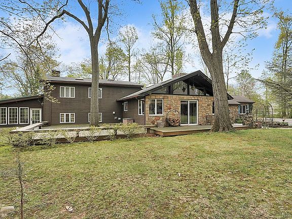 Rear view of home