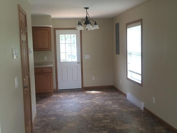 looking back to kitchen and back door
