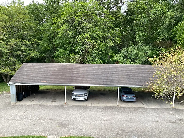 Carport for two vehicles.