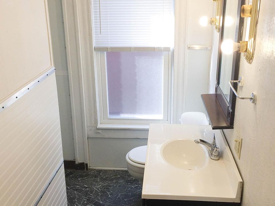 Bathroom with shower.