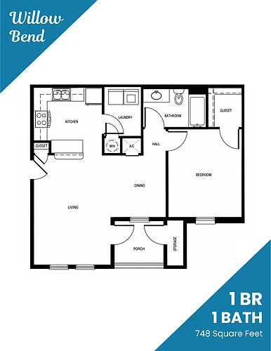Floor plan 1 Bedroom