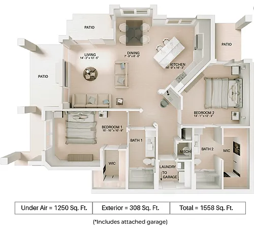 Floor plan B2L - Attached Garage