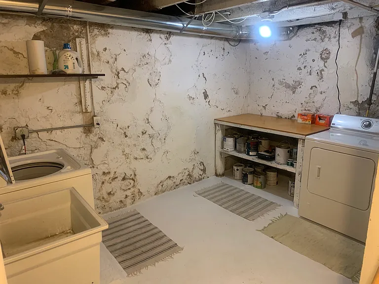 Laundry in basement