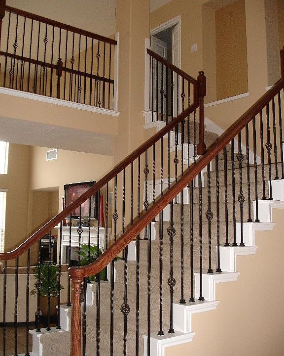 Stairway with Iron Spindles