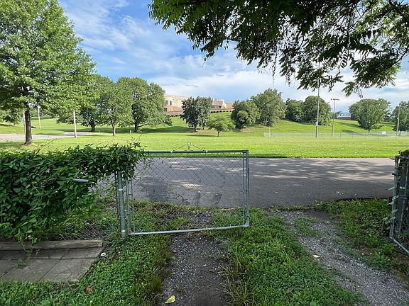 Rear entrance to property facing Fallon Park and Fallon Elementary School.
