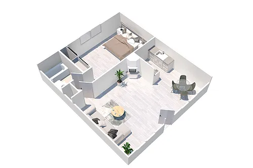 Floor plan One Bedroom