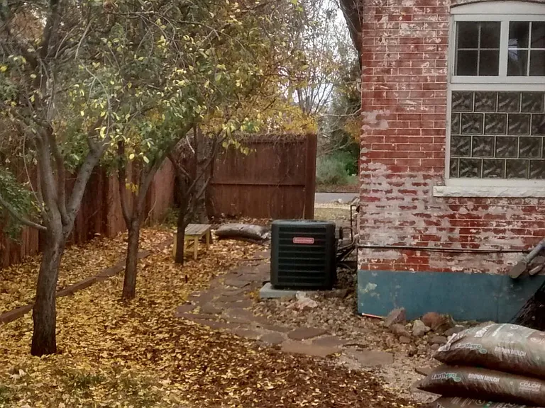 From backyard looking toward street