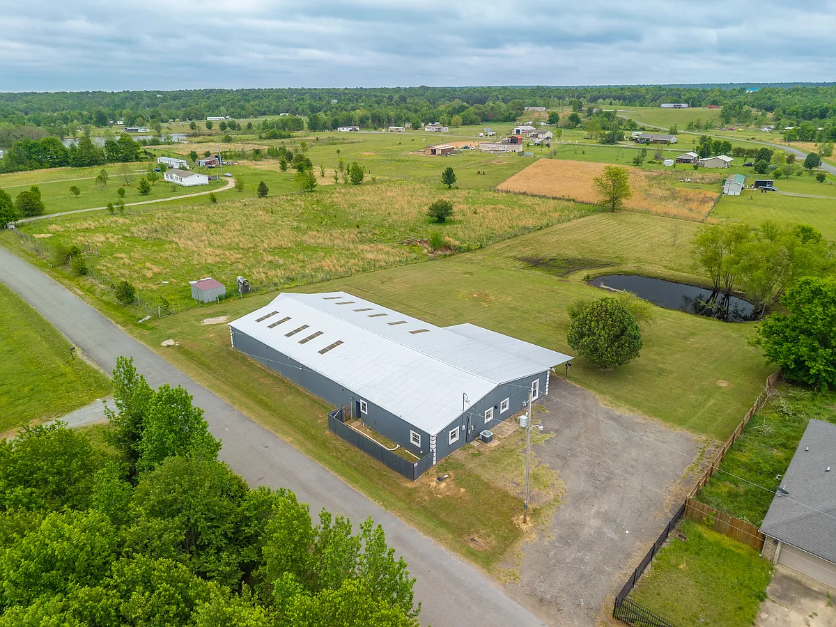 Aerial view _ full 2-acre lot - 6 Crooked Creek Rd