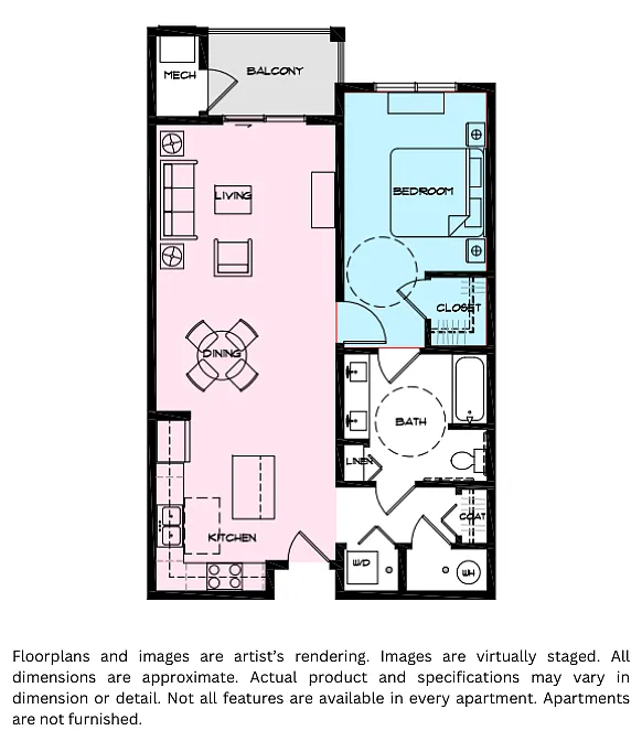 Floor plan 1 Bedroom