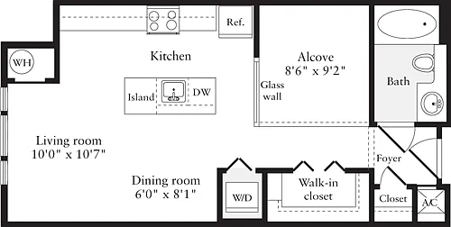 Floor plan Studio A