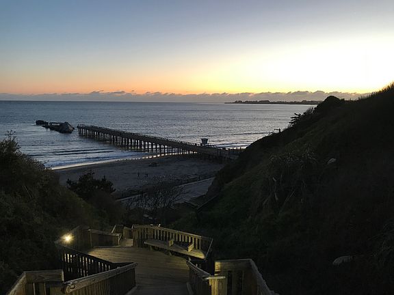 Walk to Seacliff State Beach