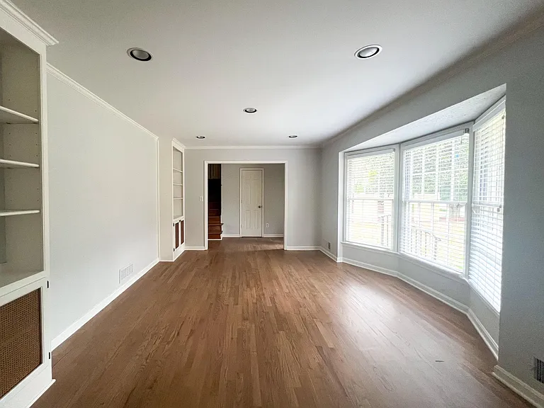 Formal Living room view to front door hallway
